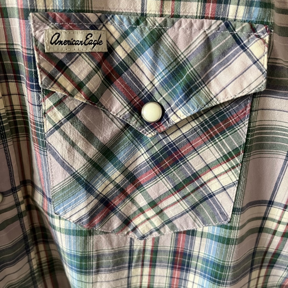 American Eagle snap button, button up - Picture 4 of 4